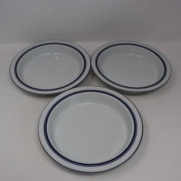 Set of 3 Dansk Bistro Christianshavn Blue Salad Plates 8 3/4” - Picture 1 of 4
